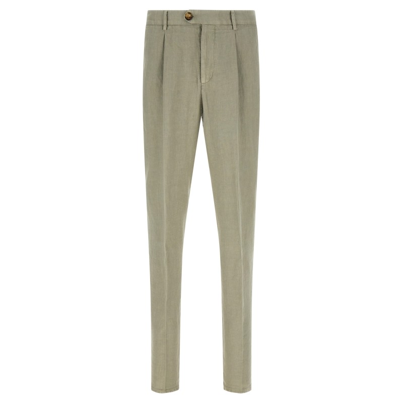 Linen gabardine trousers