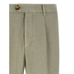 Linen gabardine trousers