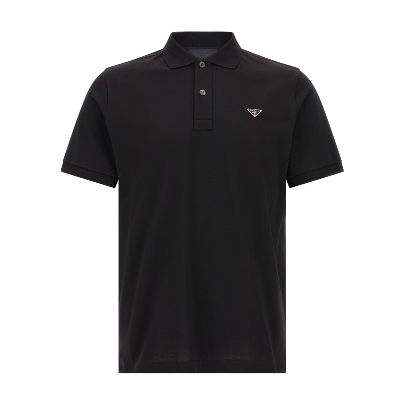 Triangle logo polo shirt