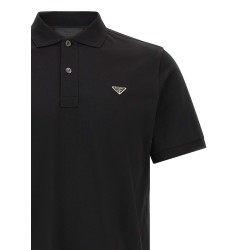 Triangle logo polo shirt