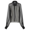 Chiffon blouse with flower