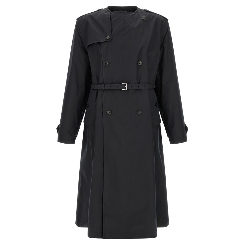 Double-breasted trench coat