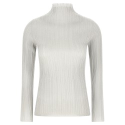 Lamé thread sweater