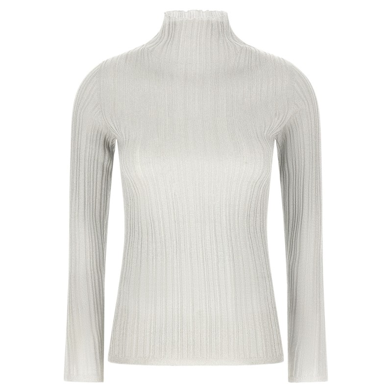 Lamé thread sweater