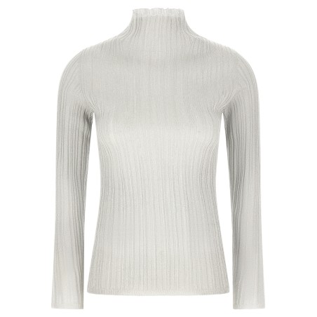 Lamé thread sweater