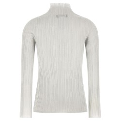Lamé thread sweater