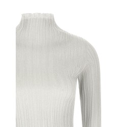Lamé thread sweater