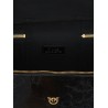 Crumpled effect leather handbag
