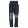 Patchwork insert jeans
