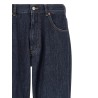Patchwork insert jeans