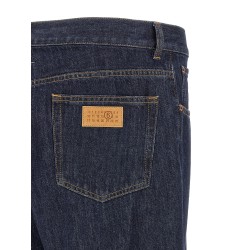 Patchwork insert jeans