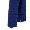Distressed wool cardigan
