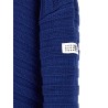 Distressed wool cardigan