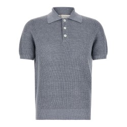 English half-ribbed polo shirt