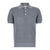 English half-ribbed polo shirt
