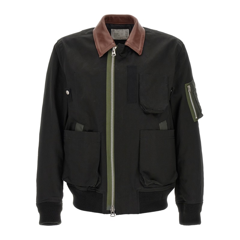Cotton blouson jacket