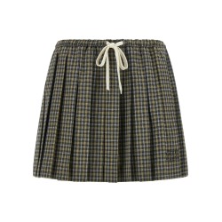 Tartan pleated skirt