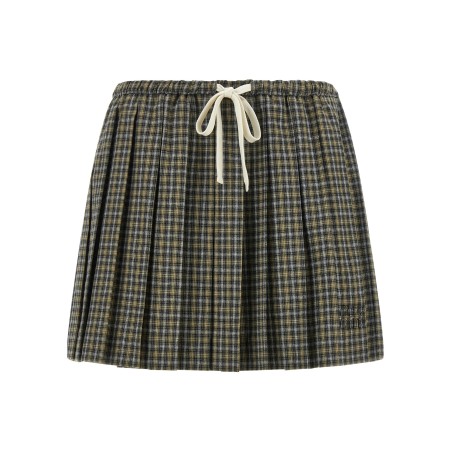 Tartan pleated skirt