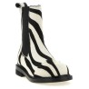 Zebra pony ankle boots
