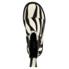 Zebra pony ankle boots