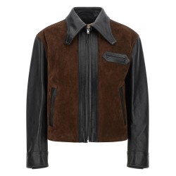 Leather and suede jacket