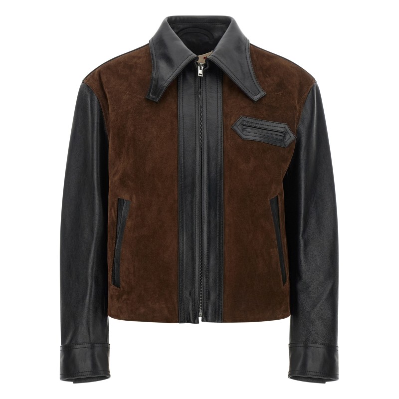 Leather and suede jacket