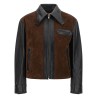 Leather and suede jacket