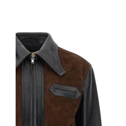 Leather and suede jacket