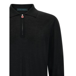 Wool polo shirt 14 microns