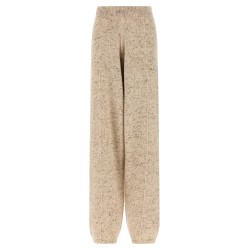 Buttoned yarn pants