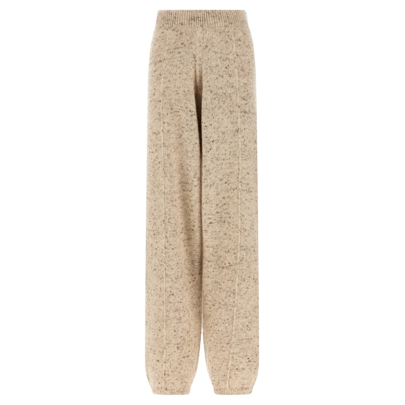 Buttoned yarn pants