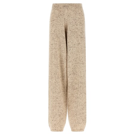 Buttoned yarn pants