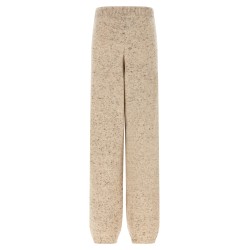 Buttoned yarn pants