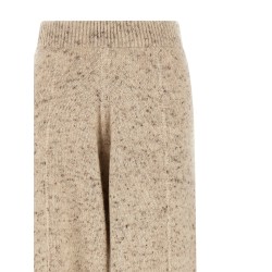 Buttoned yarn pants