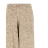 Buttoned yarn pants