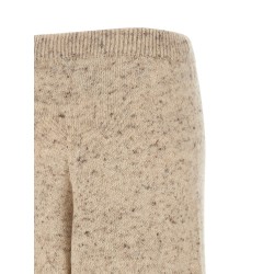 Buttoned yarn pants