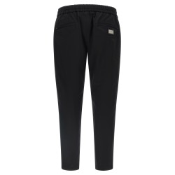 Logo plaque pants