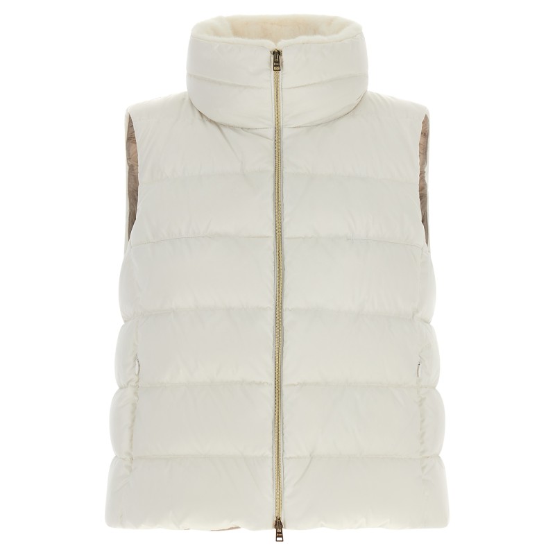 Technical satin vest