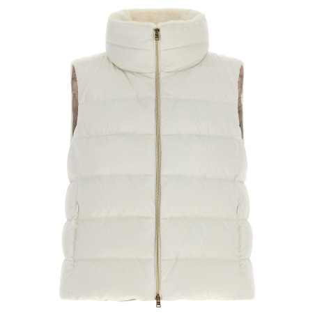 Technical satin vest