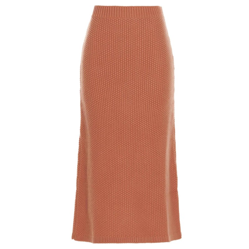 Knit long skirt