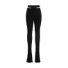 Ribbed flared trousers
