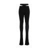 Ribbed flared trousers