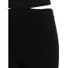 Ribbed flared trousers