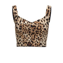 'Leopardo' bustier top