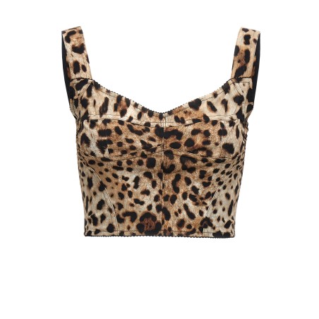 'Leopardo' bustier top