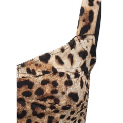 'Leopardo' bustier top