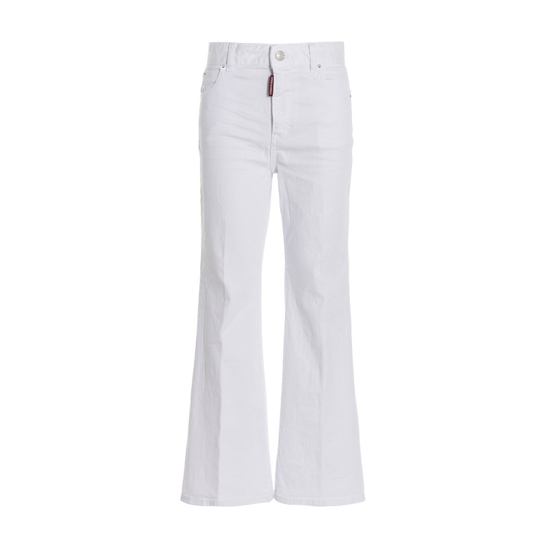 'Super Flared Cropped' jeans