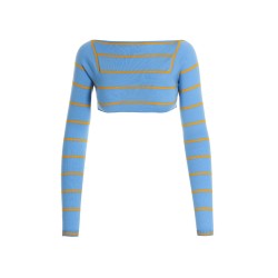 Cut-out cropped sweater