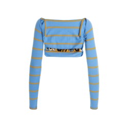 Cut-out cropped sweater