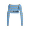 Cut-out cropped sweater